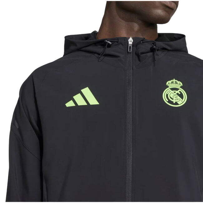 2025-2026 Real Madrid Jacket (Black) | Professional | Premium