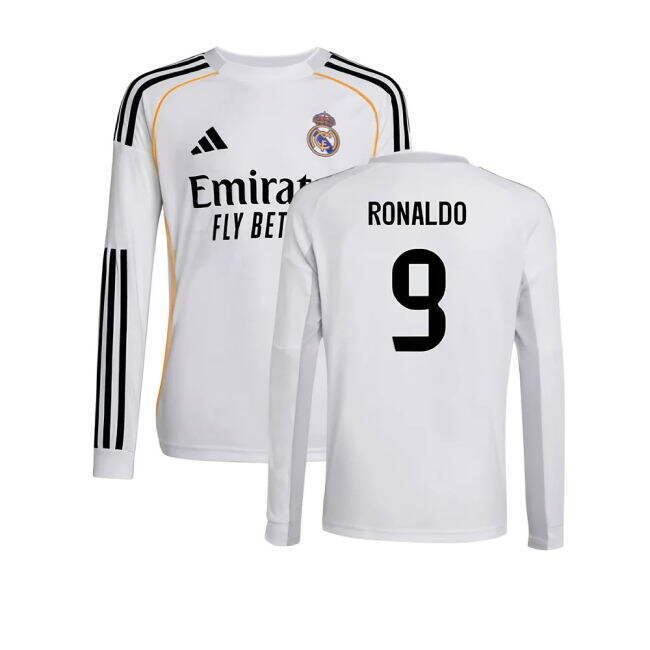 Kids Real Madrid Football Club Traditional Home Soccer Jersey