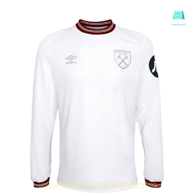 2023-2024 West Ham Long Sleeve Away Shirt (Kids)