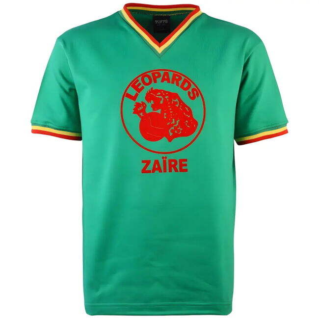 Performance-Driven Elite Zaire V-Neck 1974 World Cup Retro Football