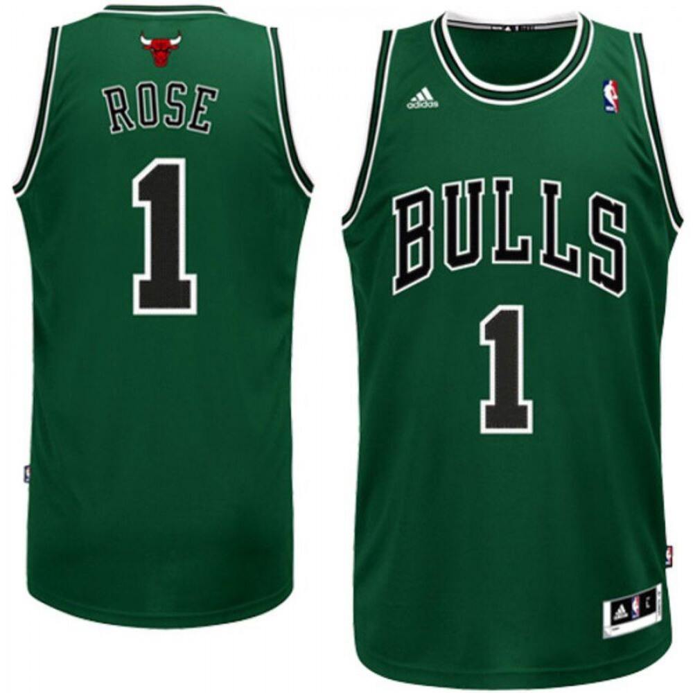 Authentic 1 Chicago Bulls Jersey Green - - NBA Collection