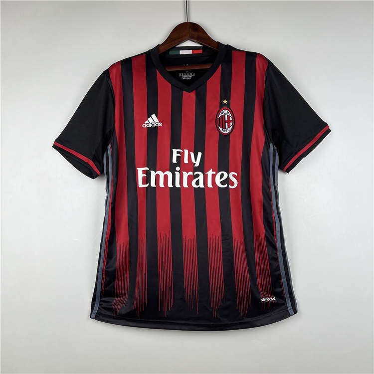 Licensed AC Milan 1617 Retro Home Shirt - Official Replica 8955