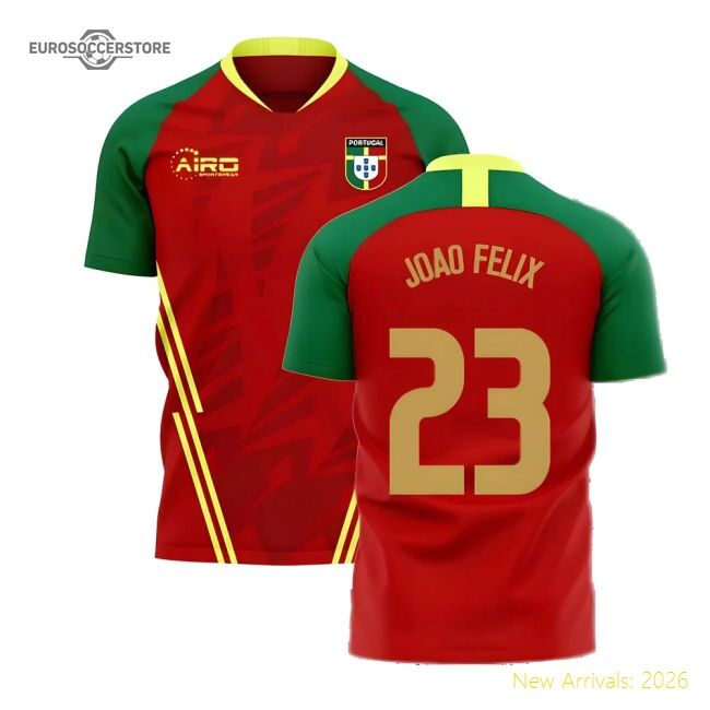 Portugal 2025-2026 Primary Concept Football Kit (airo) (joao Felix 23