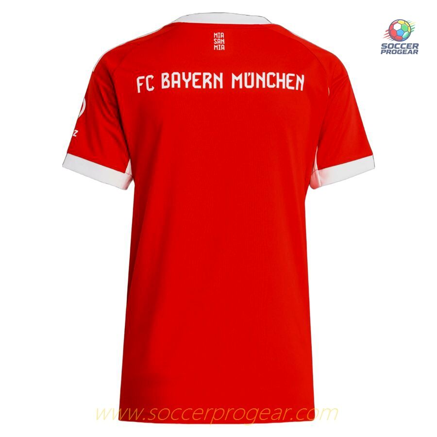 Bayern Munich Home Soccer Team Shirt 2025-26 Edition Ladies