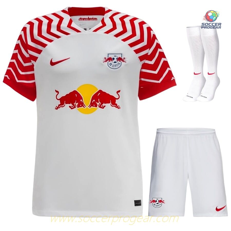 RB Leipzig 2023 2024 Home Children Soccer Uniform Soccer Jersey