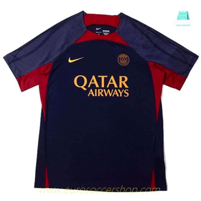 2023-2024 PSG Dri-Fit Strike Training Shirt (Navy) (O Dembele 10)