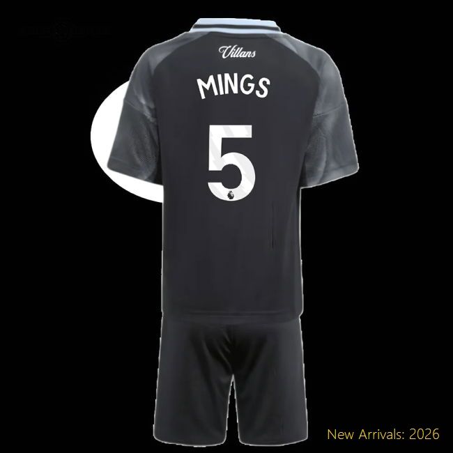 High-Quality 2025-2026 Aston Villa Away Mini Jersey Mings 5