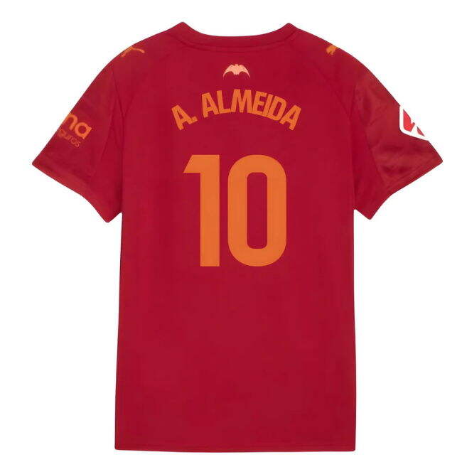 2025-2026 Valencia Away (A. Almeida 10) Premium Moisture Wicking
