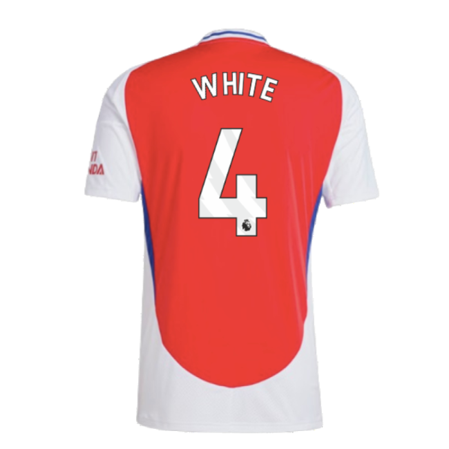 Adult 2024-2025 Arsenal Home Shirt (White 4)