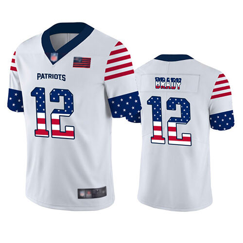 NFL New England Patriots #12 T. Brady White None Limited Jersey