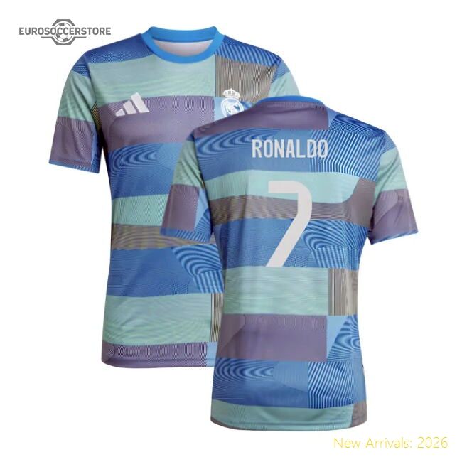 Superior 2025-2026 Real Madrid Pre-match Shirt (blue) (ronaldo 7)