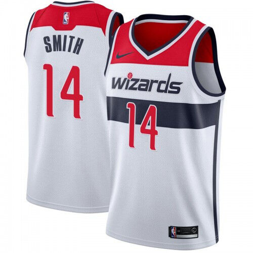 WAS #14 Ish Smith Superior 2024 Icon NBA Jersey - White Swingman