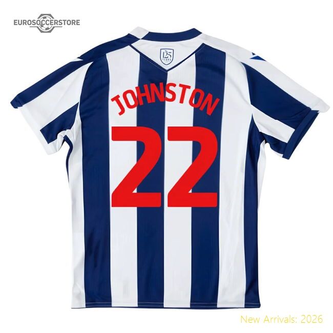 2025-2026 West Brom Wba Home Shirt - Kids (johnston 22)