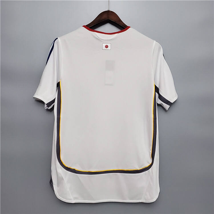 Japan 2006 Away White Retro Soccer Jersey Football Shirt - Official
