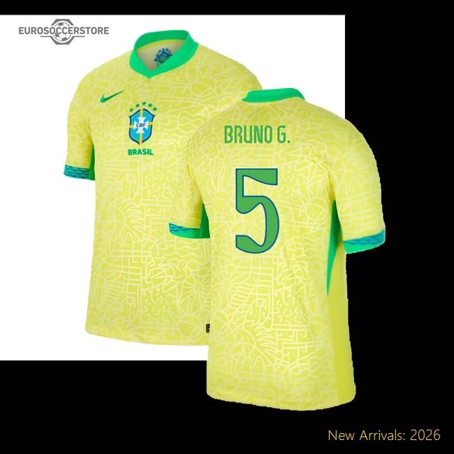 Football Brazil Jersey - Genuine Cotton Construction Vintage