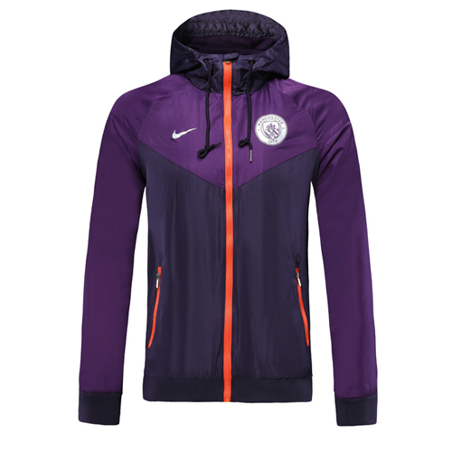 Manchester City 2019-20 Purple Hoody Jacket - Official Replica 21831