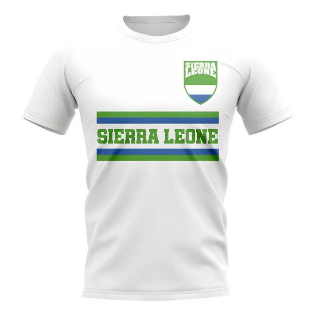Fan-Favorite Sierra Leone Core Football Country T-Shirt (White)