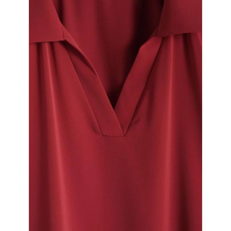 Notched Collared Solid Top GV4684