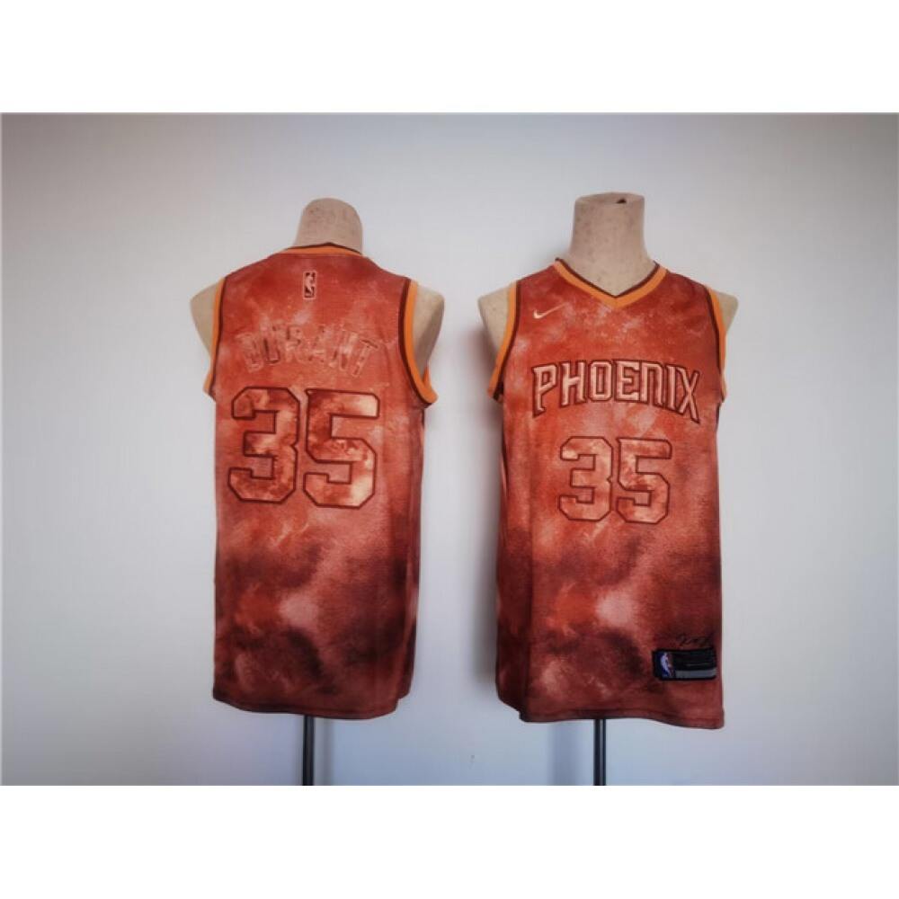 Fan Favorite Elite Men's PHX #35 Kevin Orange Basketball Jersey