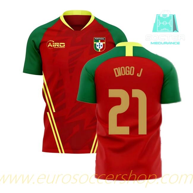 2025-26 Edition Portugal International Home Football Shirt Concept Edition (DIOGO J. 21)