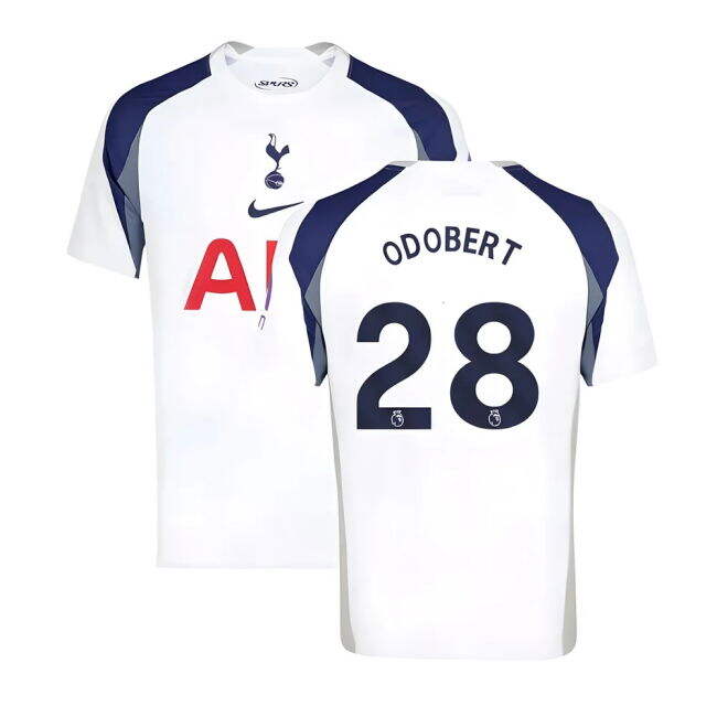 Tottenham 2025-20 Home Football Kit Odobert Name & Number M S