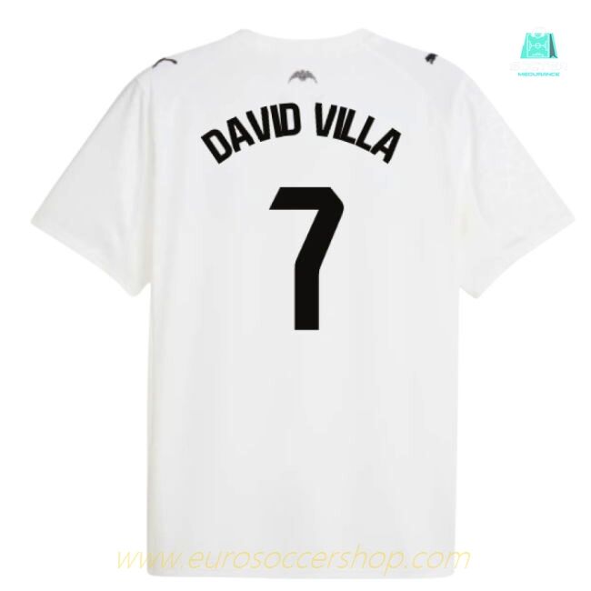 2025-2026 Valencia Home Shirt (David Villa 7)