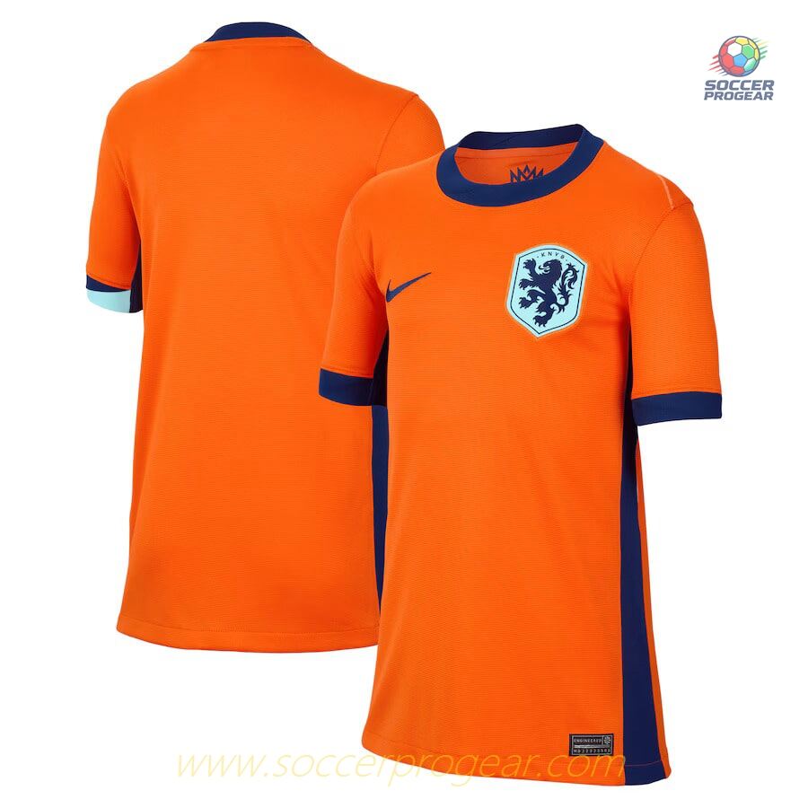 Netherlands Home Soccer Shirt 2024/25 Collection Kids