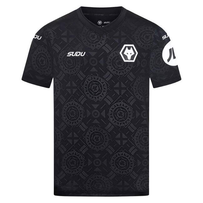 2025-2026 Wolves Goalkeeper Home Shirt (Black) - Kids (Bentley 25)