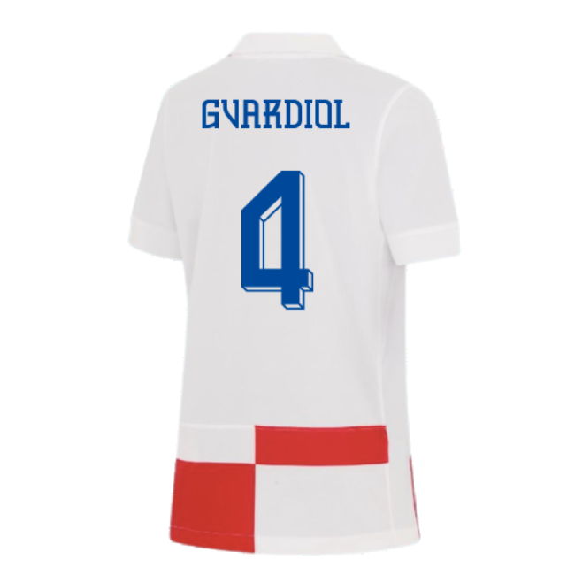 Gvardiol 4 2026 Collection Durable Croatia Home Game Jersey (Kids)