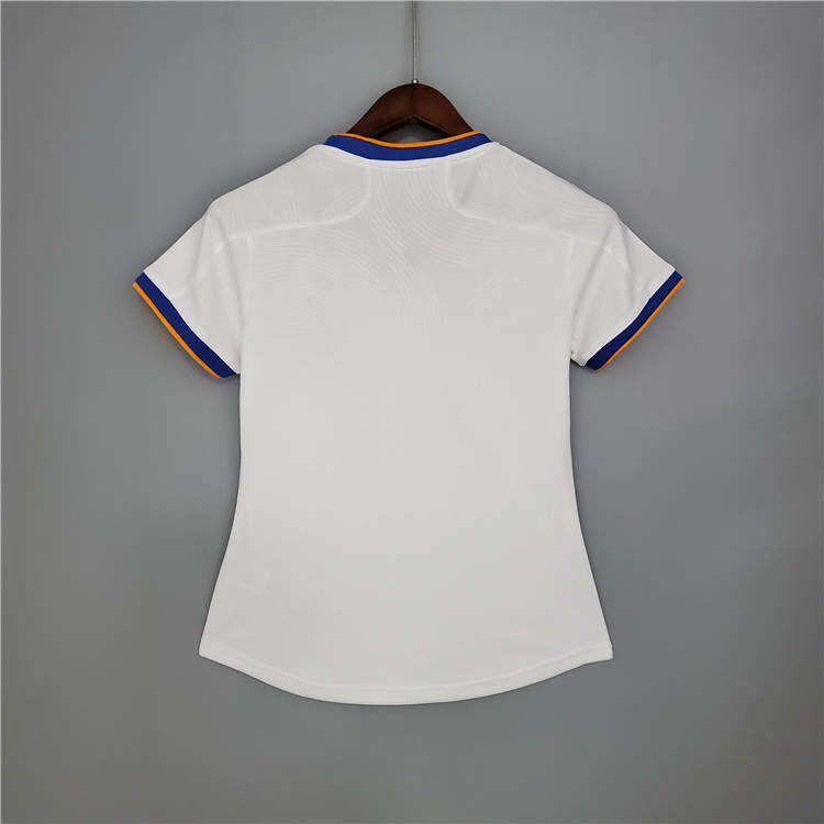 Durable Real Madrid 21-22 Home White Women's Soccer Jersey Football