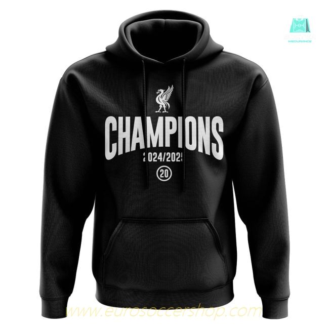 Liverpool 2024-2025 Champions Hoody (Black)