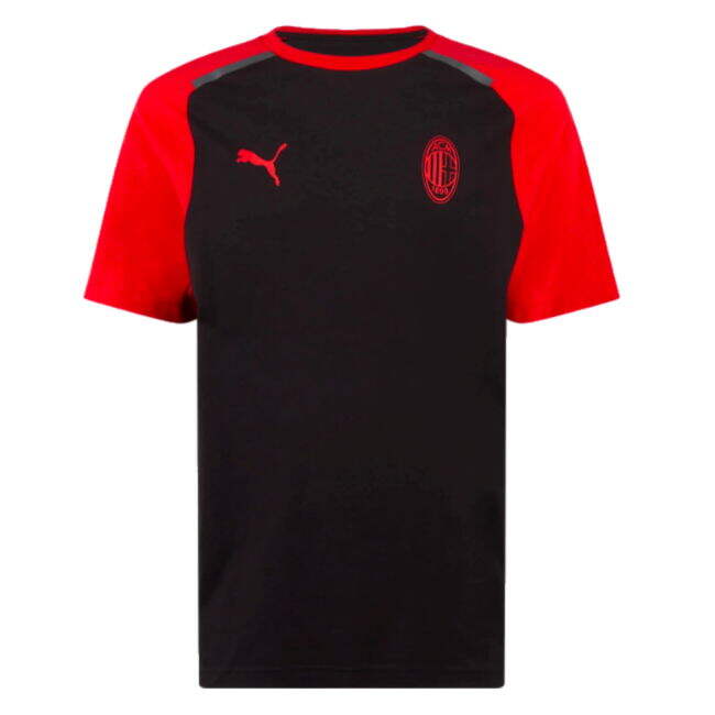 2023-2024 AC Milan Casuals Tee (Black) (Shevchenko 7)