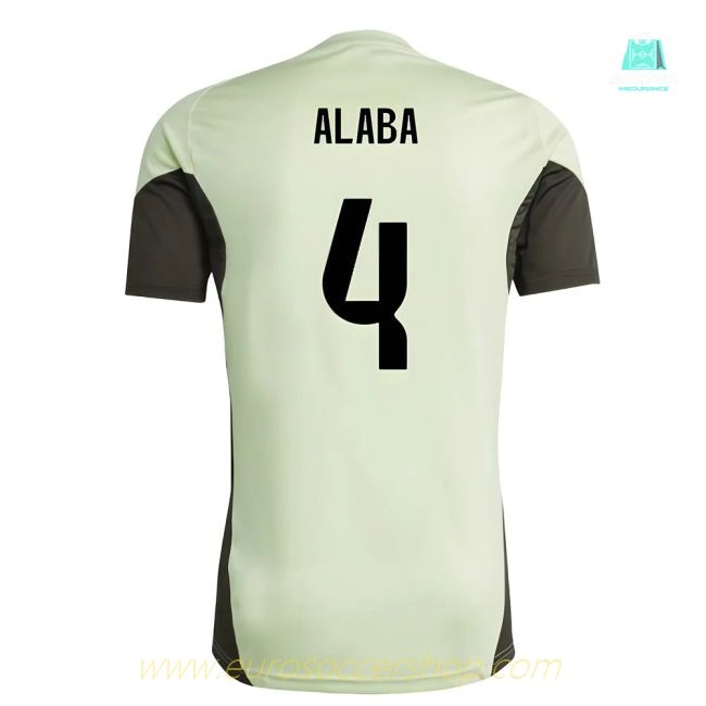 2025-2026 Real Madrid Training Jersey (Almost Lime) (Alaba 4)