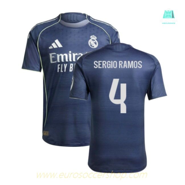 2025-2026 Real Madrid Authentic Away Shirt (Sergio Ramos 4)