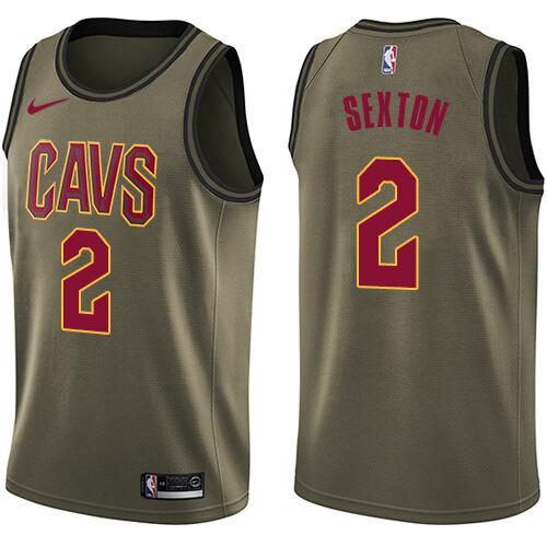 Cavs Collin Sexton #2 Official 2024 Icon NBA Swingman Jersey Green
