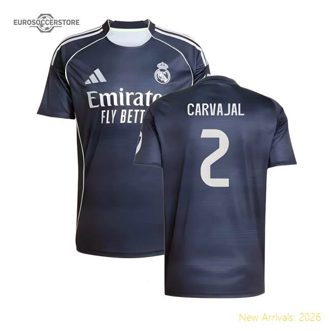 Exceptional 2025-2026 Real Madrid Away Jersey (carvajal 2)