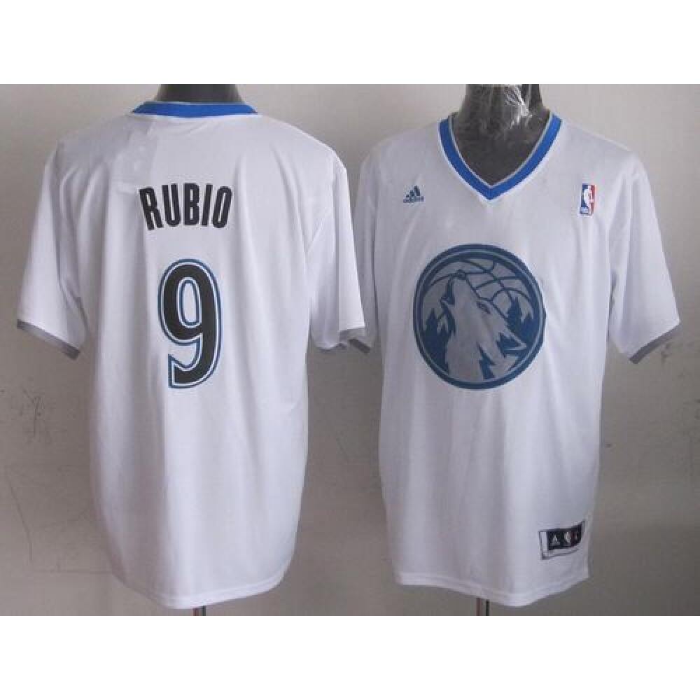 Cost-Effective Men's Timberwolves #9 Ricky White Basketball Jersey