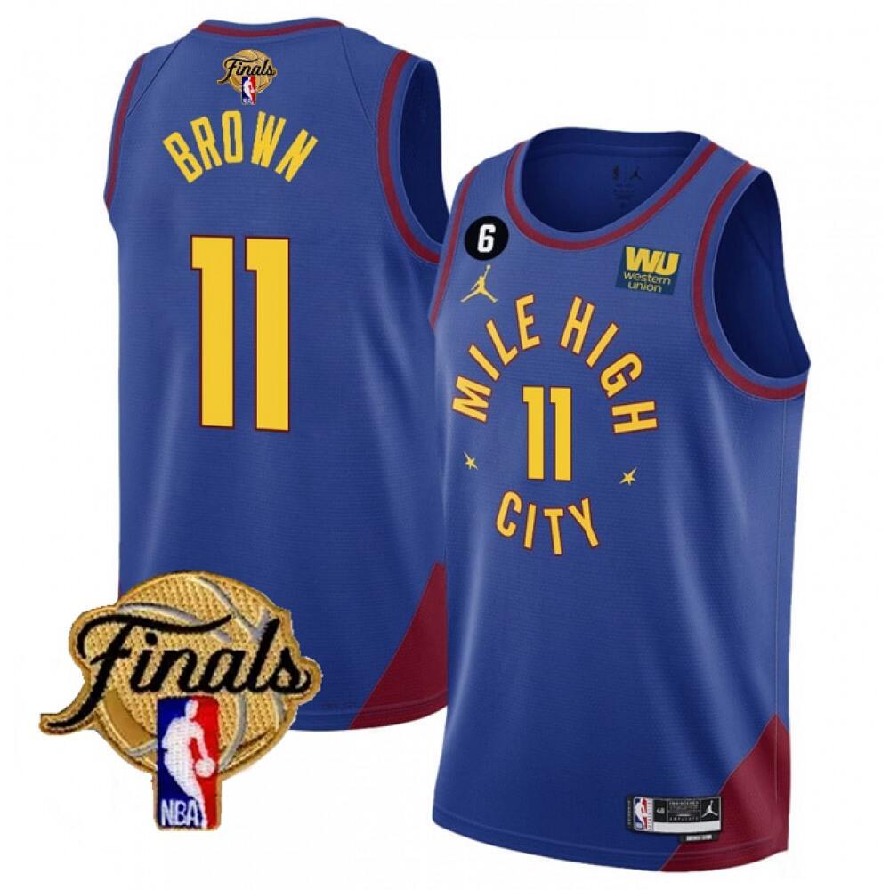 Durable 11 Denver Nuggets Jersey Blue - - NBA Collection