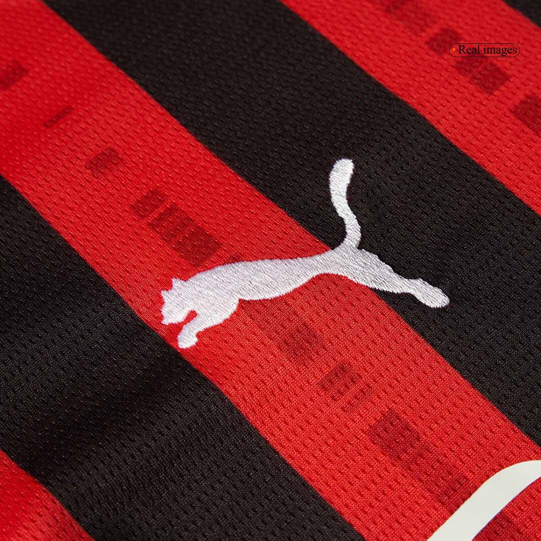 AC Milan Home Long Sleeve  Soccer Jersey 2024/25 Authentic Kit