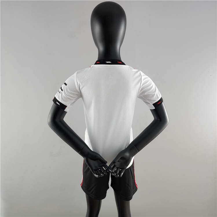 Kids Manchester United 2223 Away White Soccer Kit ShirtShorts -