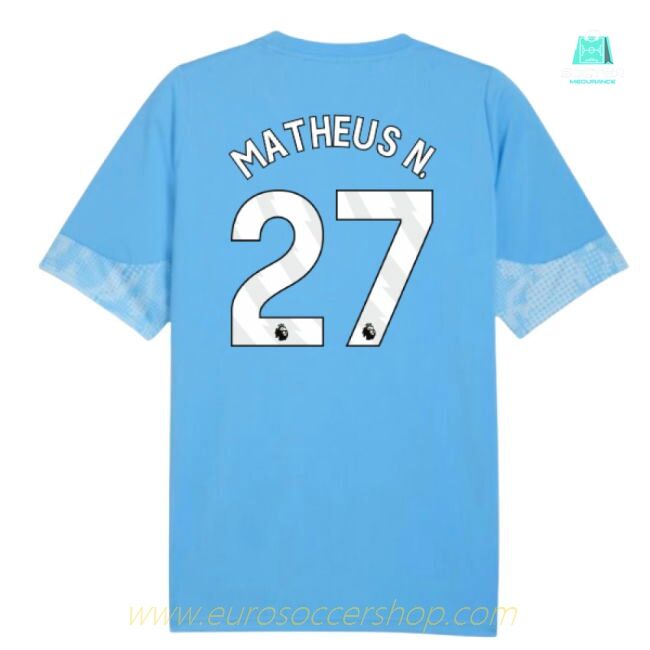 2025-2026 Man City Training Jersey (Light Blue) (Matheus N. 27)