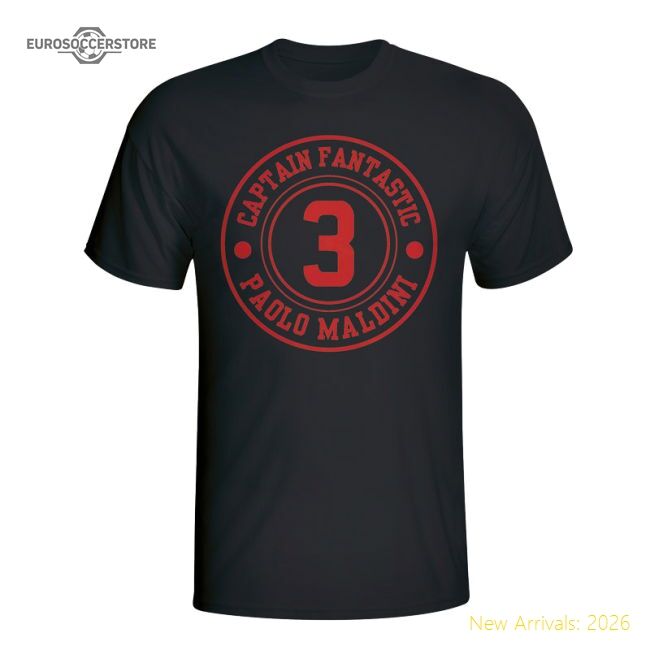 Paolo Maldini Ac Milan Captain Fantastic T-shirt (black)