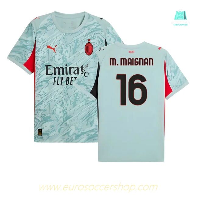 2025-2026 AC Milan Home Goalkeeper Shirt (Modern Mint) (M. MAIGNAN 16)