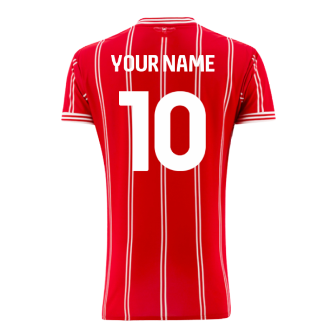 Official 2023-2024 Bristol City Home Jersey (your Name) - Premium