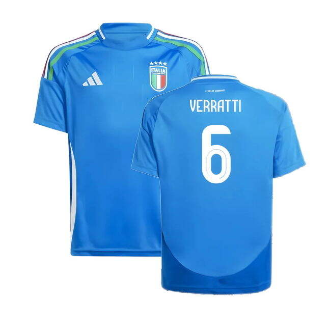 VERRATTI 6 Game Replica Italy Home Supporter Shirt (Kids)