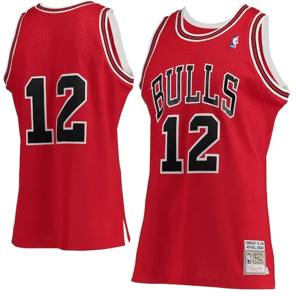 Michael Jordan CHI Authentic Jersey - genuine player-jersey - Red