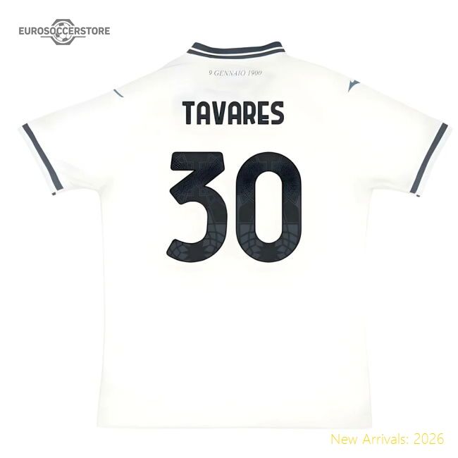 Exceptional 2025-2026 Ss Lazio Away Shirt (tavares 30) - Affordable