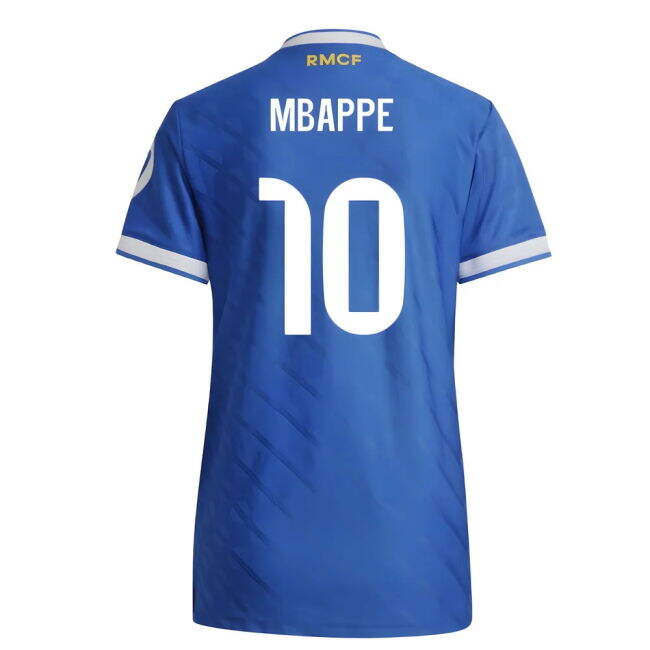 2025-2026 Real Madrid Auth Third Shirt (Womens) (Mbappe 10) - Suppo...