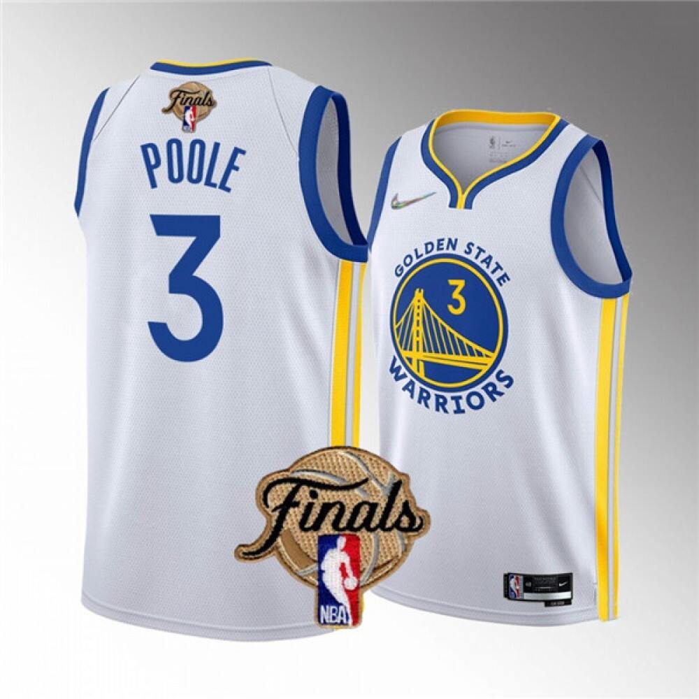Elite Golden State Warriors 3 Jersey - White - Basketball Fan Gear