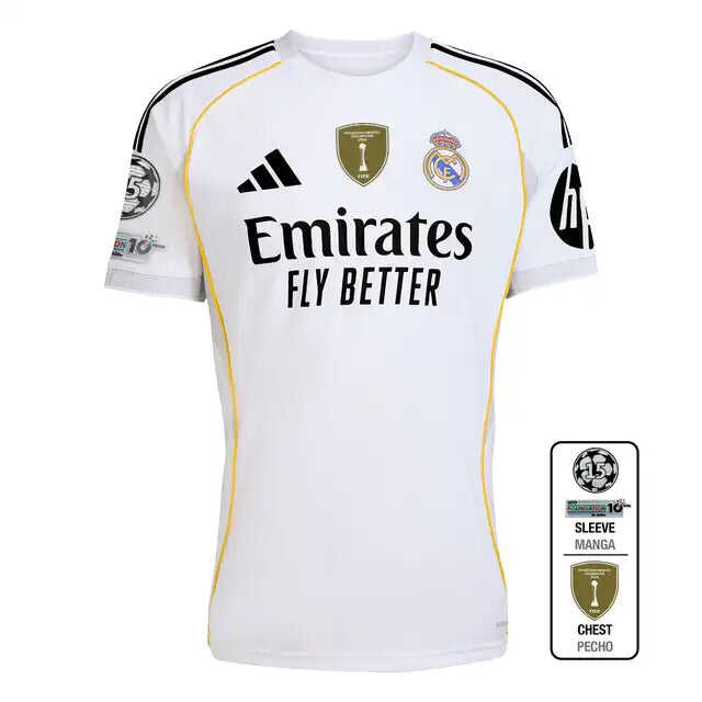 Real Madrid 2025/26 Home Soccer Jersey Authentic Kit